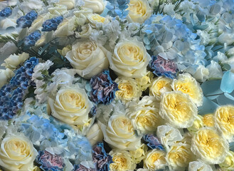 Bouquet of different beautiful flowers