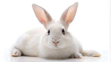 Obraz premium Rabbit on a white background.