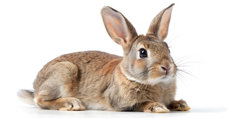 Obraz premium Rabbit on a white background.