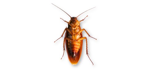 cockroach isolated on white