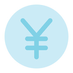 Fototapeta premium yen icon for illustration 