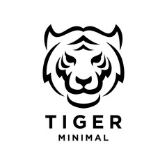 Tiger Black logo icon design illustration