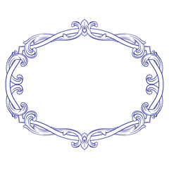 Vintage Ornament. Border ornament. Suitable for wedding invitation cards