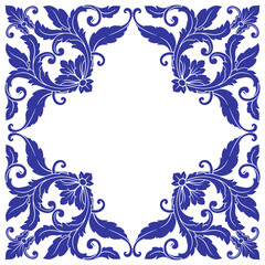 Vintage Ornament. Border ornament. Suitable for wedding invitation cards