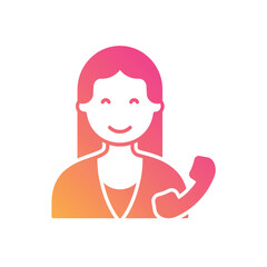 Secretary vector icon