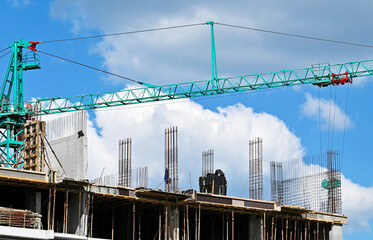 New building construction site