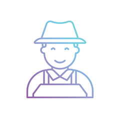 Gardener vector icon
