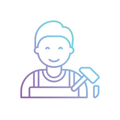 Sculptor vector icon