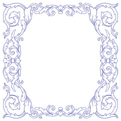 Vintage Ornament. Border ornament. Suitable for wedding invitation cards