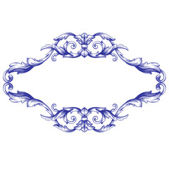 Vintage Ornament. Border ornament. Suitable for wedding invitation cards