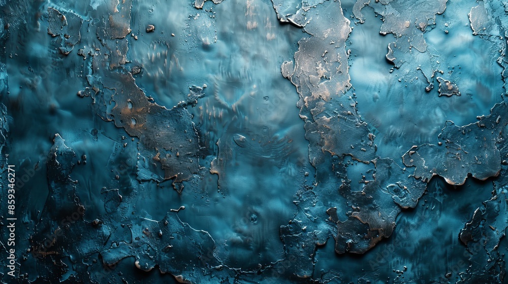 Aufkleber this image features an abstract blue texture with structured patterns and varying material layers. t