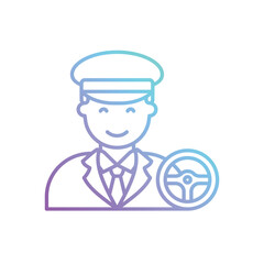 Driver vector icon