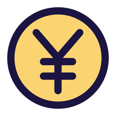 Obraz premium yen icon for illustration 