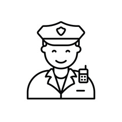 Police Men vector icon