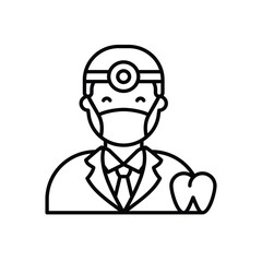 Dentist vector icon