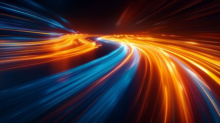 Abstract Speed Lines in a Dark Tunnel