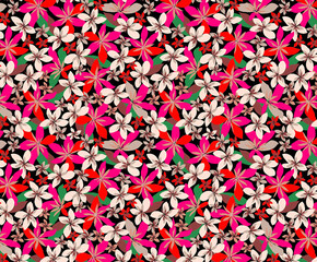 Textile Fabrics Design Print .Wanderfull Graphics Design A Nice Flower Allover design Print