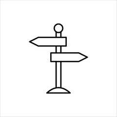 direction sign icon. For graphic and web design collection logo vector illustration. Isolated on white background.