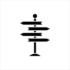direction sign icon. For graphic and web design collection logo vector illustration. Isolated on white background.