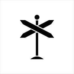 direction sign icon. For graphic and web design collection logo vector illustration. Isolated on white background.