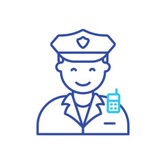 Police Men vector icon