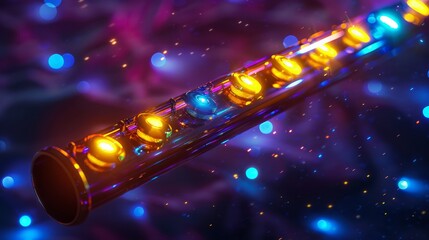 Flute Under Neon Lights
