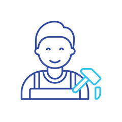 Sculptor vector icon