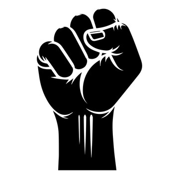 raised fist hand