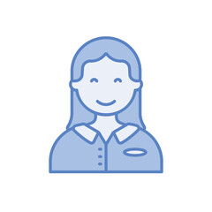 Waitress vector icon