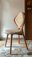 Ortega dining chairs with tapered legs and upholstered seats, Furniture, Comfortable and contemporary dining