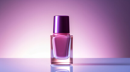 Rouge Nail Polish bottle closeup shot, product photography