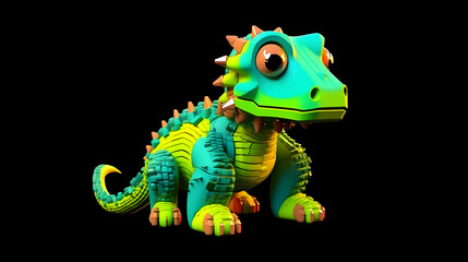 Lizard Toy robot 3d cartoon