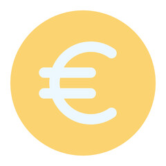 euro icon for illustration 