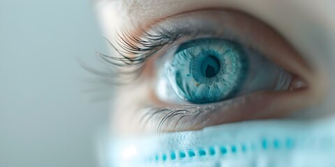 Long COVID symptoms include concentration issues and blurry vision postCOVI. Concept Long COVID, Post-COVID Symptoms, Concentration Issues, Blurry Vision