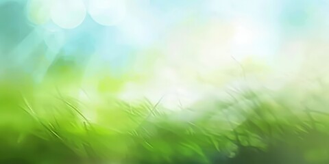 Obraz premium Blurred Abstract Background with Grass and Bokeh