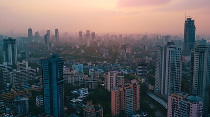 Obraz premium Goregaon is a suburb of Mumbai city in the Mumbai Suburban district of India : Generative AI
