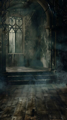 Obraz premium Moody Dark Art Exhibit Background