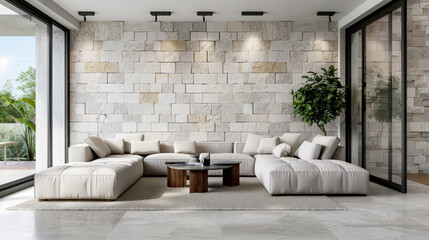 modern interior on background