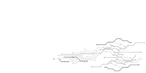 Vector abstract technology on white background., Abstract futuristic circuit board Illustration, Circuit board with various technology elements.