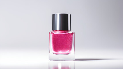 product photography of Pink Lemonade nail polish bottle