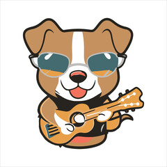 Naklejka premium cute dogs puppy collection flat colorful illustration