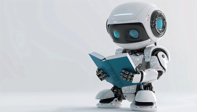 Nanzxy 3D Robot Teaching with a Book in a Classroom  AI Assistant in Education