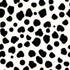 Obraz premium Seamless pattern with dairy cows
