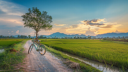 Obraz premium bicycle on the road