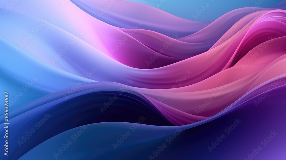 Poster abstract wavy pattern in vibrant pink and purple hues. abstract artwork with colorful waves that app