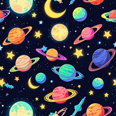 Bright colorful seamless Easter egg pattern for wallpaper or fabric design