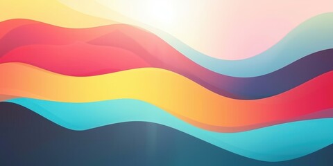 Abstract Wavy Background with Vibrant Colors