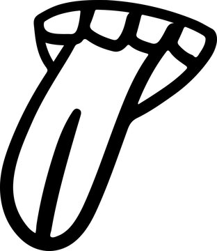 recommend clip art: Tongue Vector Silhouette. Line art. Outline.