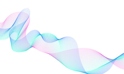 Abstract colorful glowing wave lines background. Blending gradient colors. Digital frequency track equalizer. Abstract frequency sound wave lines and technology curve lines background. 