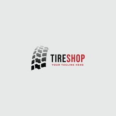 Tire logo tire store logo design vector illustration tire logo shop icons car tire simple icons